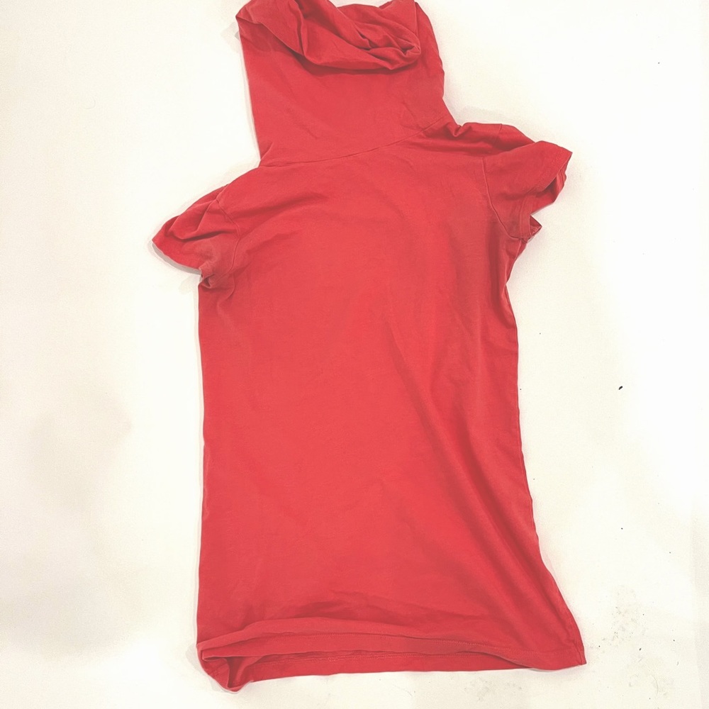 Theory Elisabeth Cap Sleeve Turtleneck Top